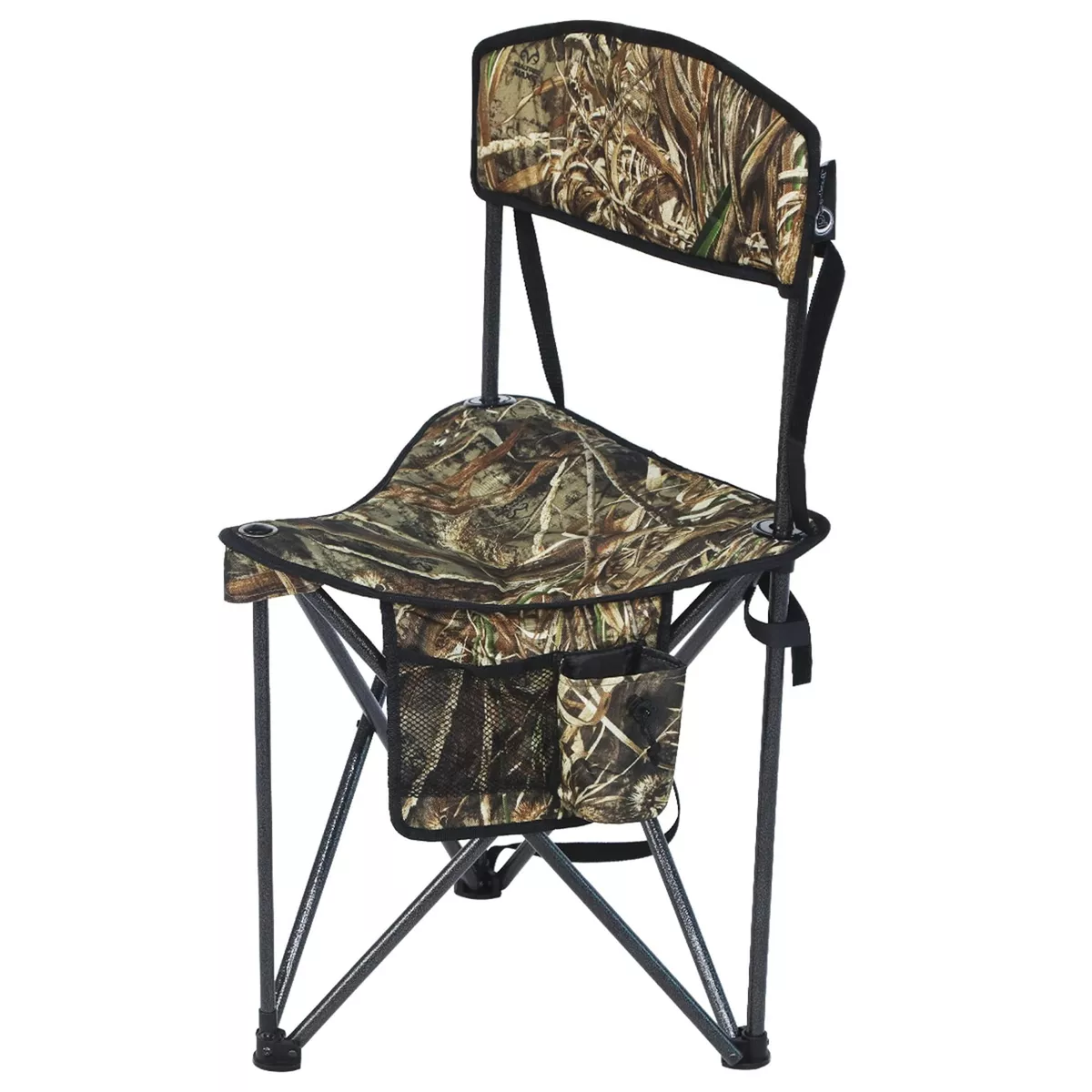 PORTAL Extra Large Quick Folding Tripod Stool with Backrest Fishing Camping C