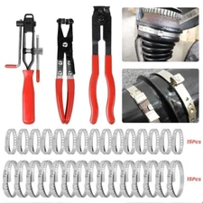 33Pcs Universal CV Boot Clips Kit Stainless Steel & CV Joint Crimp Clamp Pliers