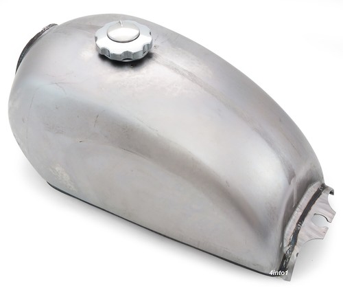 Cafe Racer Gas Tanks - Black / Raw Steel - Retro Motorcycle CHOOSE COLOR & STYLE - 第 107/114 張圖片