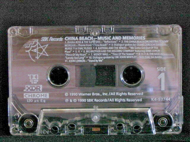 China Beach. Music and Memories. Cassette tape. 1990. Made In U.S.A. (?) - Image 2 of 3