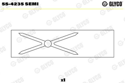GLYCO 55-4235 SEMI Lagerbuchse, Pleuel für ALFA ROMEO CHRYSLER DODGE FORD JEEP