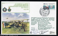 1979 RAF FF  UK International Airmal Service Flown Cover  signed  Crew