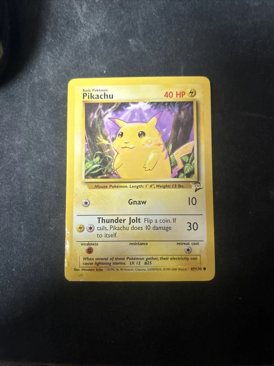 Pikachu Pokémon TCG Base Set 2 Individual Collectible Card Game