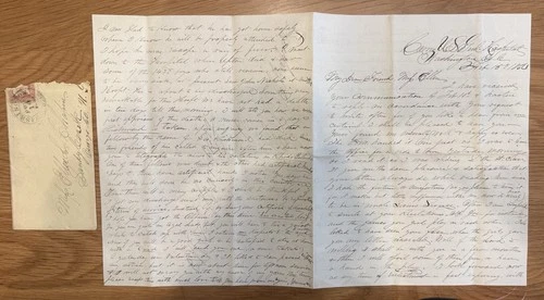 Civil War Letter MET LINCOLN 86 NY Infantry, Wounded at Bull Run