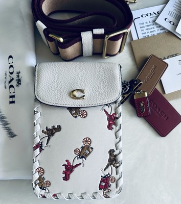 COACH REXY & CARRIAGE RE-LOVED WHIPSTITCH PHONE CASE CROSSBODY