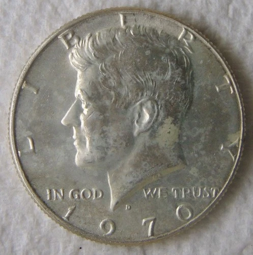 1970 D Kennedy 50C Silver Half Dollars, UNC BU!