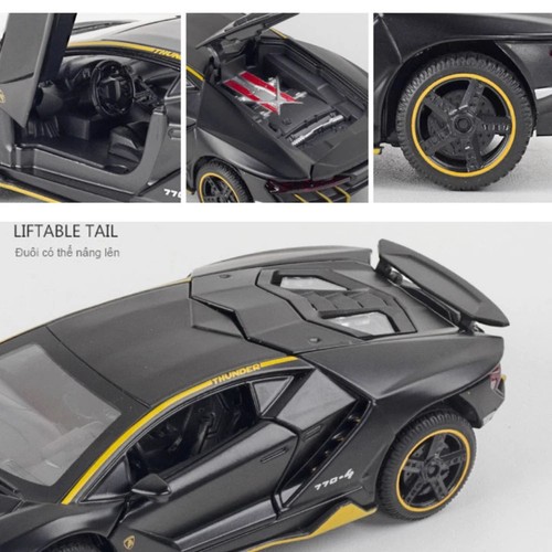 1:32 Scale LP770 4 Lamborghini Cars Diecast Sound Light Alloy Car Model Toy Gift - Picture 4 of 10
