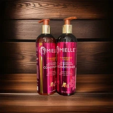 2 PACK Mielle Organics Pomegranate & Honey Detangling & Moisturizing Shampoo -