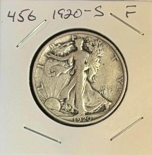 1920-S F (Fine) Walking Liberty Half Dollar
