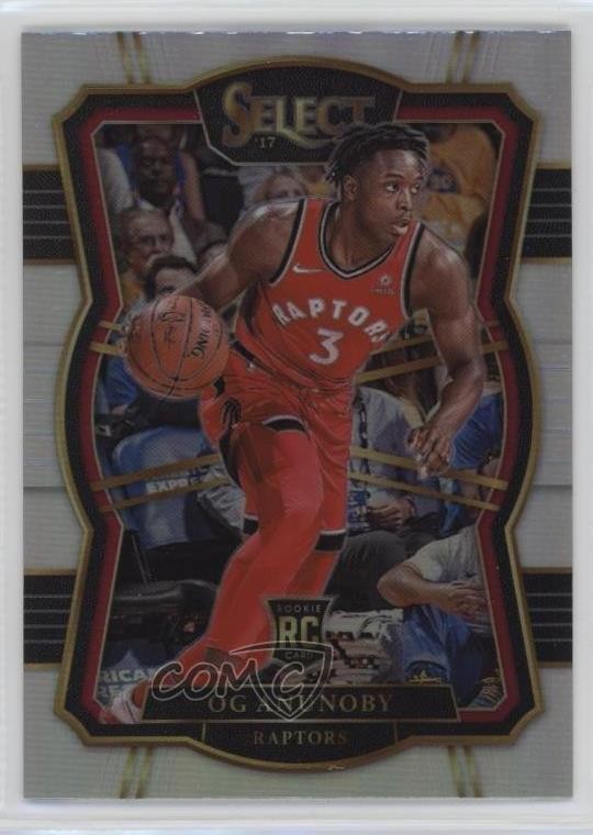 2017-18 Panini Select Premier Level Silver Prizm OG Anunoby #134 Rookie RC 1dm4