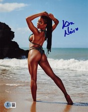 Hot Sexy Kira Noir Signed 8x10 Photo Adult Star Authentic Autograph Beckett