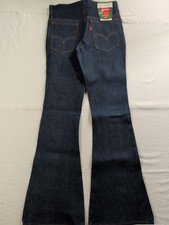 Vintage 70s Levis 784-0317 Big Bell Pure Cotton Size 26x32 Blue Jeans NWT