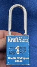 Logo Lock KRAFT HEINZ foods American Lock 1100 Series Padlock A1106 Blue