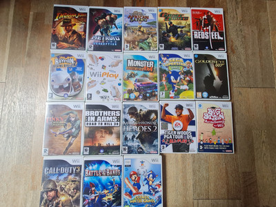 18 x Nintendo Wii Spiele Konvolut mit Anleitungen PORTOFREI