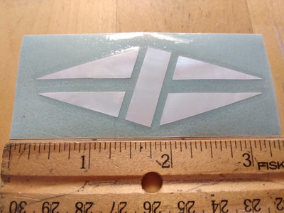 #ad #ad Gibson Electric Guitar Premium quot;DIAMOND Pressure Sticker Faux quot;Mother of Pearlquot; $17.99