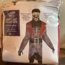 New ILLUSION PIRATE AMSCAM Halloween Costume Size CHILD XL 14-16