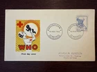 DENMARK FDC COVER 1960 YEAR NURSE BREASTFEEDING RED CROSS HEALTH MEDICINE STAMPS