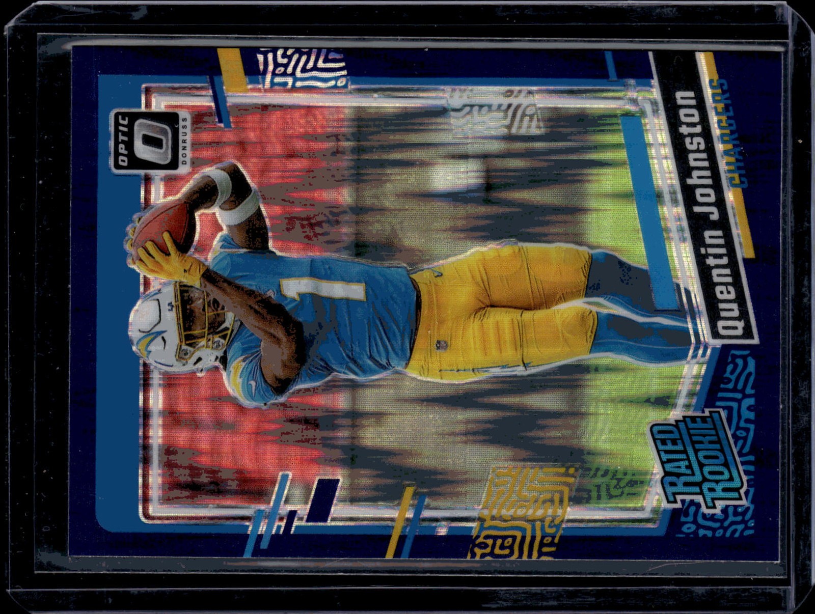 2023 Donruss Optic #265 Quentin Johnston Blue Scope