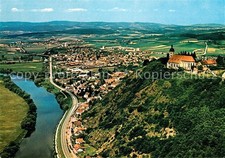 Bogen Niederbayern Fliegeraufnahme mit Wallfahrtskirche Bogenberg