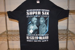 T-shirt Boxe Vintage Andre Ward Vs Mikkel Kessler - Gris - Taille L - Officiel Combat