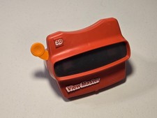 View Master 3D Viewer Red Classic Toy Slide Viewer Orange Handle USA Vintage