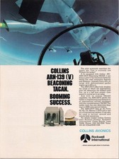 Collins Avionics ARN-139(V) TACAN Military Aviation Vintage Magazine Ad 1990