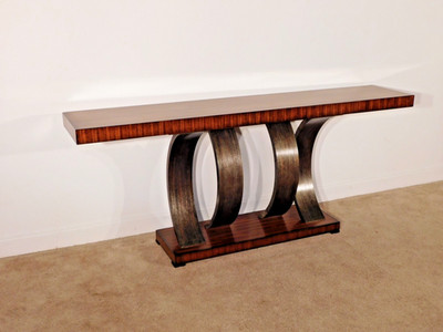 Theodore Alexander TA Vanucci Eclectics Inward Curve Console Entry Sofa Table
