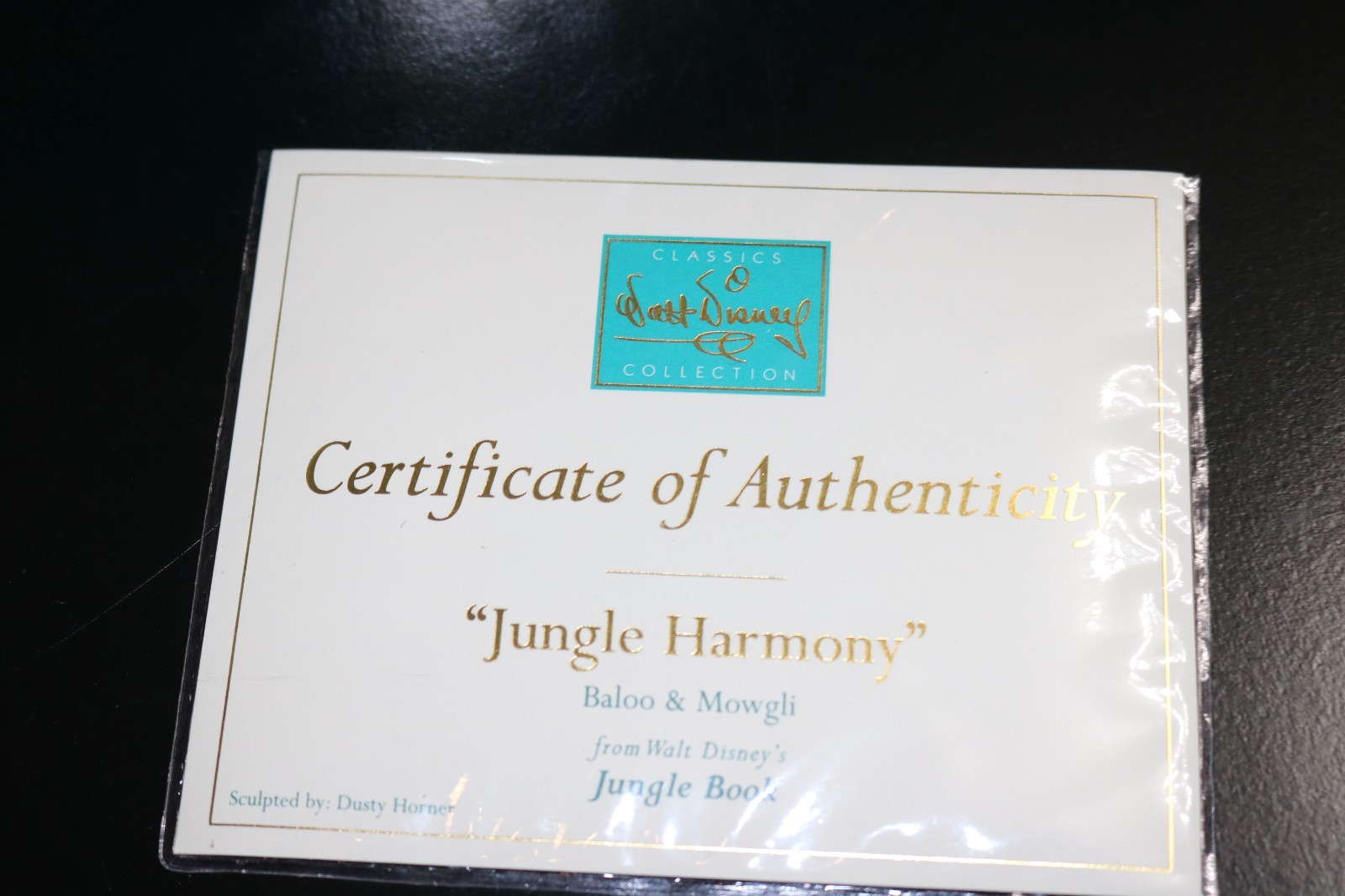 WDCC The Jungle Book’s Baloo & Mowgli “Jungle Harmony” w/ Lithograph New in Box