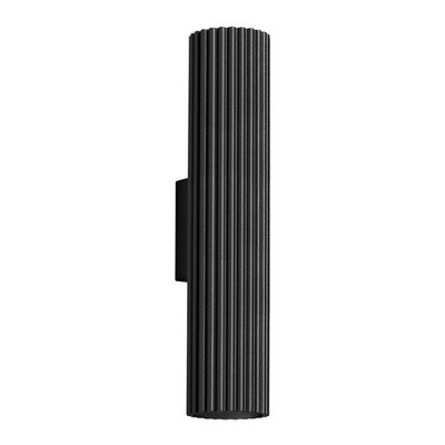 Wandleuchte Carbon 2 GU10 Schwarz Aluminium Sollux SL.1577