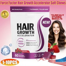 1-10X Hair Growth Accelerator, Mixed Berry, 60 Soft Chews Lots