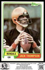 1981 Topps #81 Jack Thompson Cincinnati Bengals