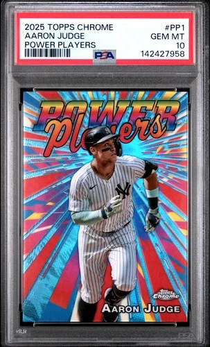 2025 Topps Chrome Power Players #PP1 Aaron Judge PSA 10