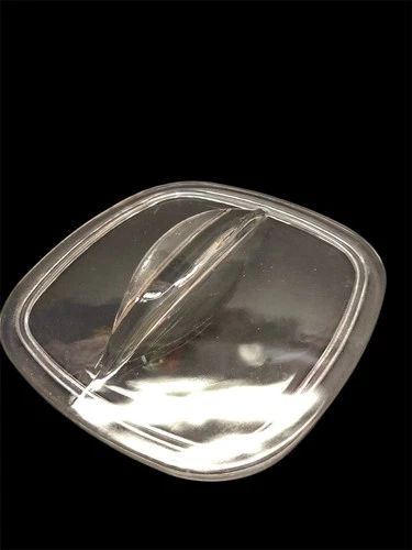 Vintage PYREX Square Clear Replacement Glass Lid Butterfly Wing Handle