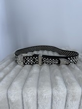 Women Western Rhinestone Crystal Waistband Cowgirl Style Bling Studded Belt Y2K