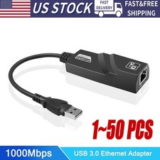 USB 3.0 Gigabit Ethernet LAN RJ45 1000Mbps Network Adapter For Windows PC LOT