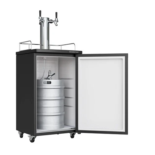 EdgeStar KC2000TWIN 20"W Dual Tap Kegerator for Full Size Kegs - Stainless Steel - Picture 4 of 11