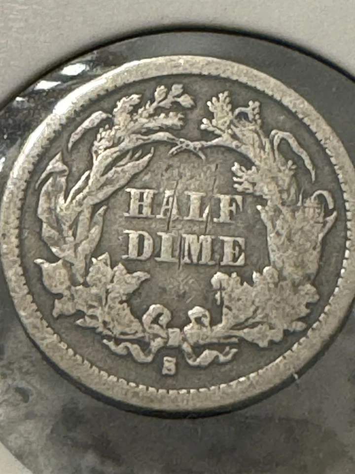 1872-S Seated Liberty Half Dime (Mintmark below Bow) - Image 2 of 3