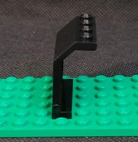 LEGO Black Hinge Tile 1x4 #4625 Black Panel w/ Hinge 2x4x3 1/3 #2582 (Set 6280)