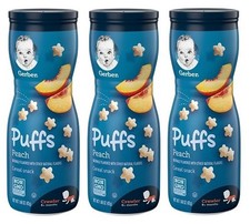 Gerber Puffs Peach Cereal Snack 3 Pack