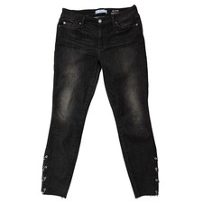 7 For All Mankind Jeans Womens 29 The Ankle Skinny b air Denim Hook Detail