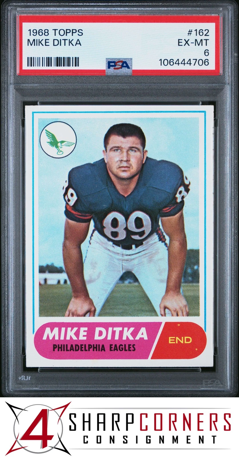 Mike Ditka trading card