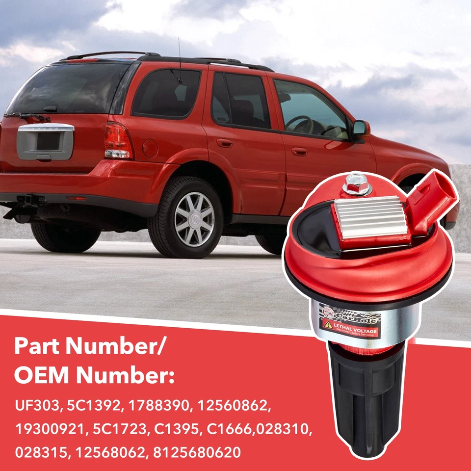 Kit de ajuste 6* bobinas pacote velas de ignição para Chevy GMC Hummer Saab Isuzu Oldsmobile - Imagem 4 de 4