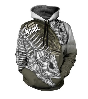 Gold Rush Fishing Hoodie, 3D Fish Hoodie, Bass Fishing Hoodie, Angler Hoodie Gif