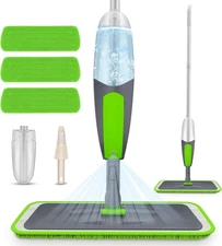 Spray Mop, Floor Mops for Floor Cleaning with 3 Reusable Microfiber Pads & 55...