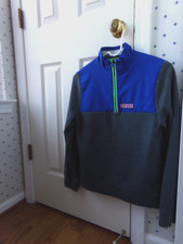 See Size 16 L Vineyard Vines Half Zip Blue PERFORMANCE 78 Pullover Girls Large