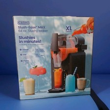 XXL ❄️ Iceman Slush-Ease Slushy Maker with Customizable Thickness, 88oz Black🍓