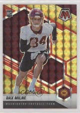 2021 Panini Mosaic Rookies Choice Fusion Red & Yellow Prizm 16/80 Dax Milne 0u8k