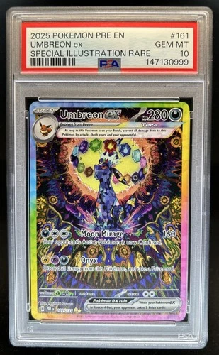 2025 Pokemon Prismatic Umbreon ex Special Illustration Rare #161/131 PSA 10