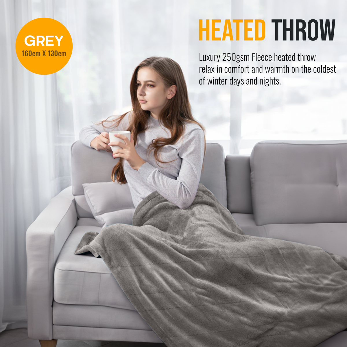 Sitting Lakeland Luxury Fleece Fitted Electric Blanket CozyMate