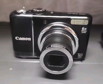 Canon PowerShot A2100 IS 12.1MP Digital Camera TESTED Black | eBay